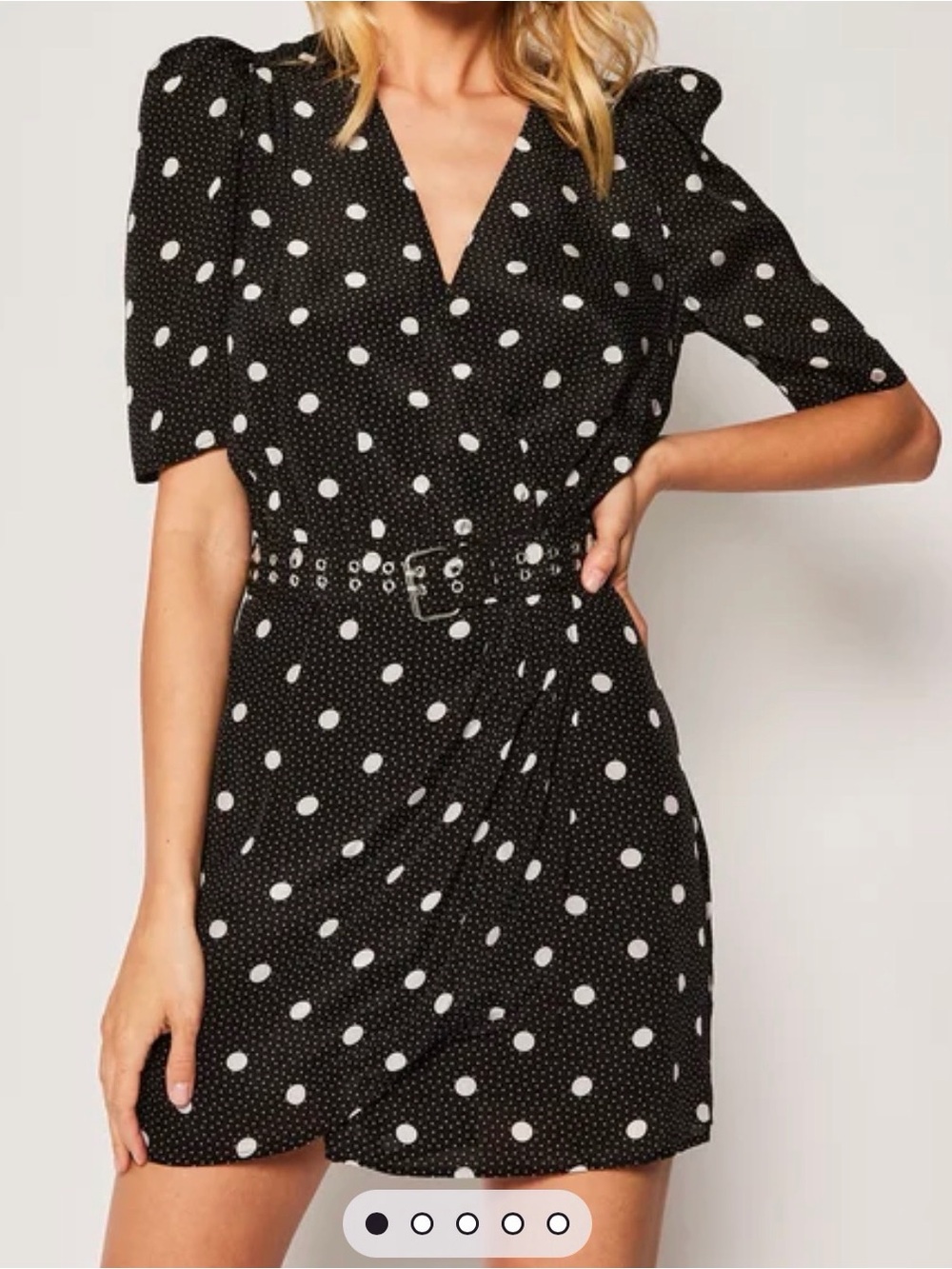 Polka dot black and white kooples  mini dress